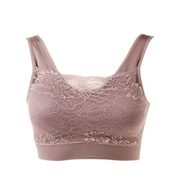 Rhonda Shear "Ahh" Bra with Lace Overlay Nwot - Picture 1 of 7
